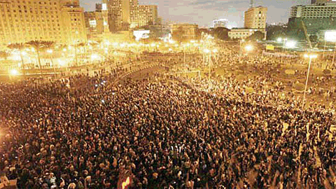 Tahir Square Cairo Protest January 24, 2011